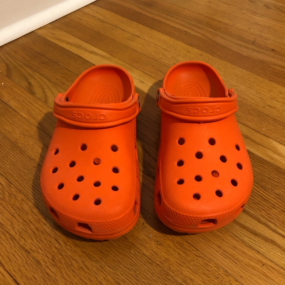 Orange Crocs Size 8